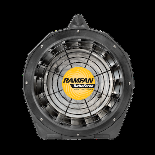 Soplador RAMFAN EB7500WT para ventilación de tanques de combustible de aeronaves con certificación IECEx